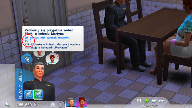 Next to each whim, the number of the satisfaction points to obtain is displayed - a reward for satisfying the Sims whim - The Sims 4: Wants, satisfaction and shop with rewards - Sims life - Sims 4 Guide