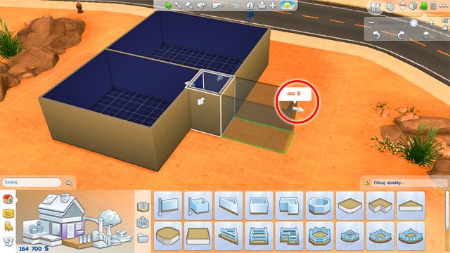 More complex tools are under a couple of next icons of the panel - The Sims 4: Stages of building a house - The house - Sims 4 Guide