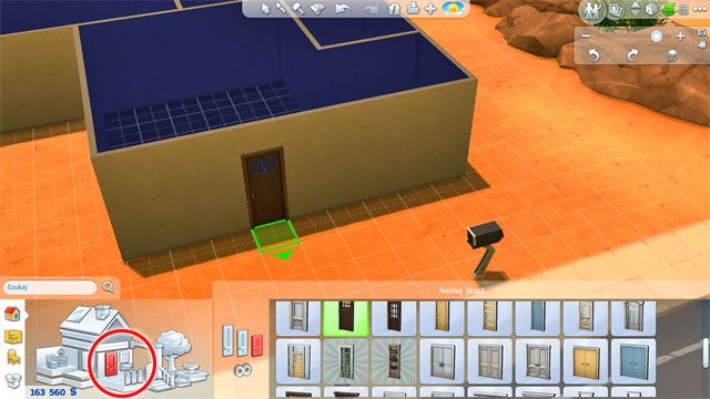 Place the front door, as well as doors to particular rooms - The Sims 4: Stages of building a house - The house - Sims 4 Guide