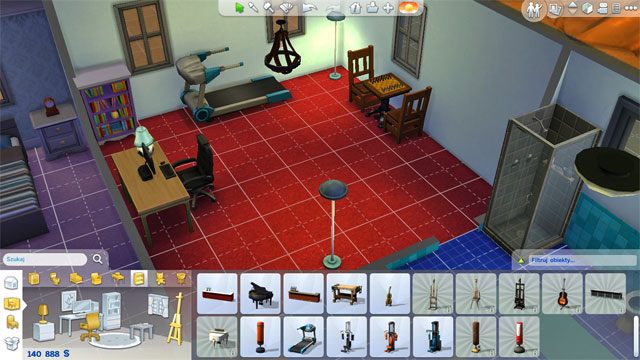 If you want, you may devote a separate room to all sorts of equipment that help to improve your Sims skills - The Sims 4: Furnishing a house - The house - Sims 4 Guide