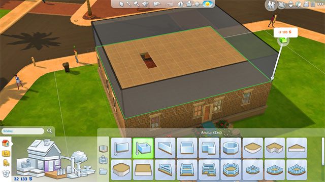 Now you just need to go to the upper level and finish the new space the same way you did on the lower level: divide it into rooms, put windows and doors, cover walls and floors, etc - The Sims 4: Expanding a house - The house - Sims 4 Guide