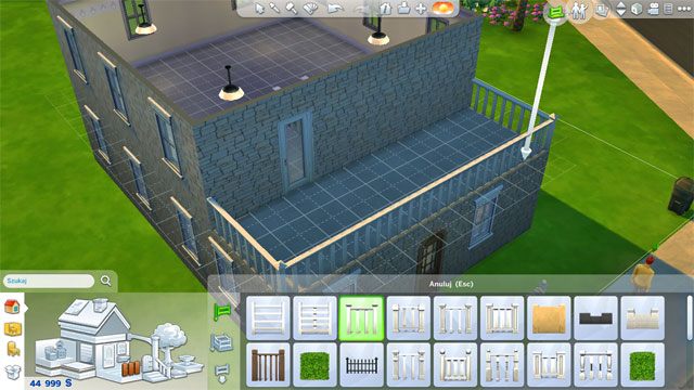 Then finish the space adding guard rails and door to the terrace as well as its floor - The Sims 4: Expanding a house - The house - Sims 4 Guide