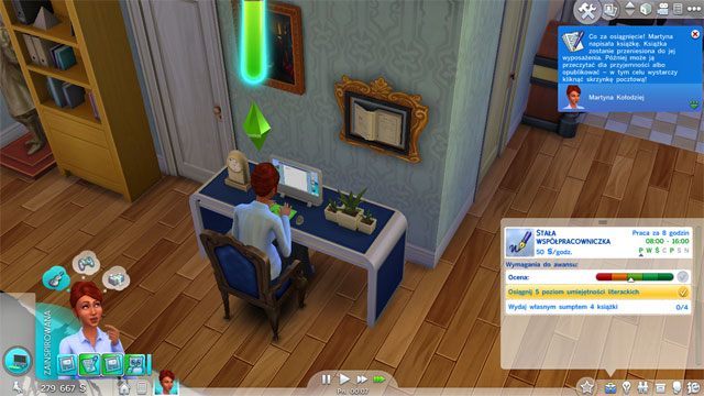 When you will become an Advice Columnist (4) you have to learn the 4th level of Writing and write 3 books - The Sims 4: Writer - promotion, working hours, earnings - Careers / jobs tracks - Sims 4 Guide