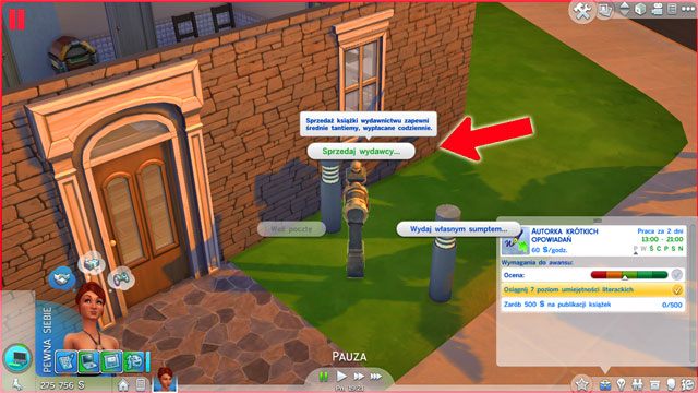 If you will choose the A branch you will become a Short Story Writer (6 A) - The Sims 4: Writer - promotion, working hours, earnings - Careers / jobs tracks - Sims 4 Guide