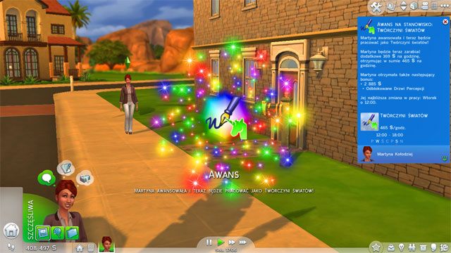 After you will become a Creator of Worlds (10 A) you will receive the Unlocked Door of Perception - The Sims 4: Writer - promotion, working hours, earnings - Careers / jobs tracks - Sims 4 Guide