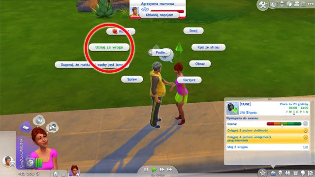 When you will be promoted to the [Redacted] (9 B) position you will have to learn the 4th level of Programming (use the Learn programming option on a computer) - The Sims 4: Secret Agent - promotion, working hours, earnings - Careers / jobs tracks - Sims 4 Guide