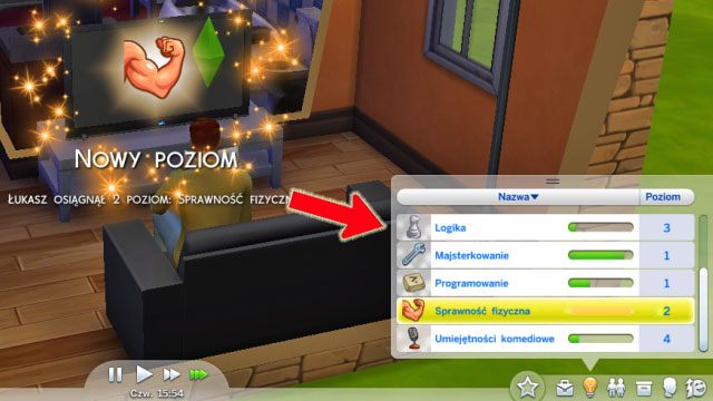 In the skill panel you can see every skill learned by your Sim and its current level - The Sims 4: General information - how to make Sims better - Skills - Sims 4 Guide