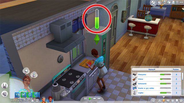 When you are developing your Sims skills you can see the learning indicator - The Sims 4: General information - how to make Sims better - Skills - Sims 4 Guide