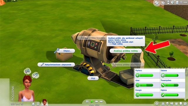 The 2nd level allows you to collect plant samples and to study them using the microscope - The Sims 4: Logic - tips - Skills - Sims 4 Guide