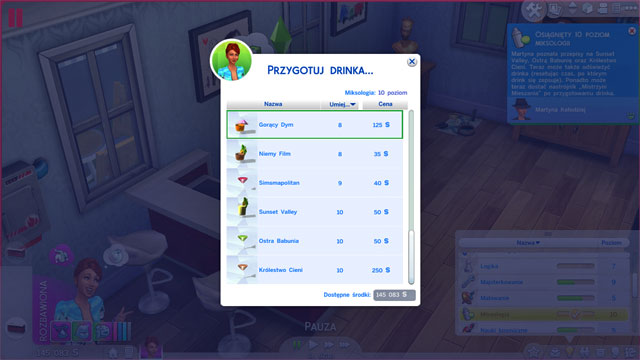 This is a very minor skill useful mostly when you participate in a party or in a cooks career - The Sims 4: Mixology - tips - Skills - Sims 4 Guide