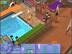 Once you're in the water, you will have to invite everyone to join your main character - Chapter 6 - Scenario 2 - The Sims Life Stories - Game Guide and Walkthrough