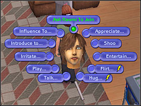 You will have to wait for Naomi to sit down on the couch - Chapter 8 - Scenario 2 - The Sims Life Stories - Game Guide and Walkthrough