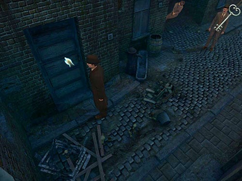 Go to the very end, and open the last door with a key found in the chest from lovers grave - Visit Kurtz | Slaughter in Whitechapel - Slaughter in Whitechapel - The Testament of Sherlock Holmes Game Guide