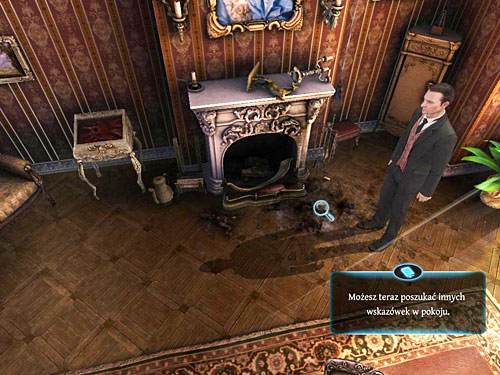 Return to the chimney and look at the footprints on the floor - Examine all traces in the marquis music room | The Marquis Residence - The Marquis Residence - The Testament of Sherlock Holmes Game Guide