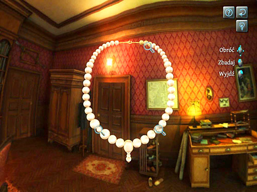 Then, decide to examine the necklace which an inspector brought with him - Examine an Authenticity of the Necklace | The Marquis Residence - The Marquis Residence - The Testament of Sherlock Holmes Game Guide