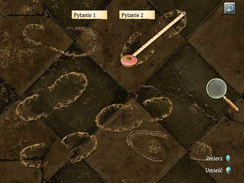 Now, using a measure (click LMB to take it) check a length of all traces - Examine all important traces and evidences | The Murder in Diocese of Knightsbridge - The Murder in Diocese of Knightsbridge - The Testament of Sherlock Holmes Game Guide