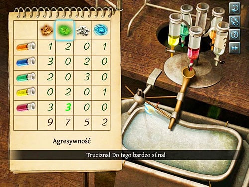 If you cant count all stains, you can repeat the examination: later the fluids exhaust (in such case you have to restart the riddle) - Examine the Poison | The Murder in Diocese of Knightsbridge - The Murder in Diocese of Knightsbridge - The Testament of Sherlock Holmes Game Guide