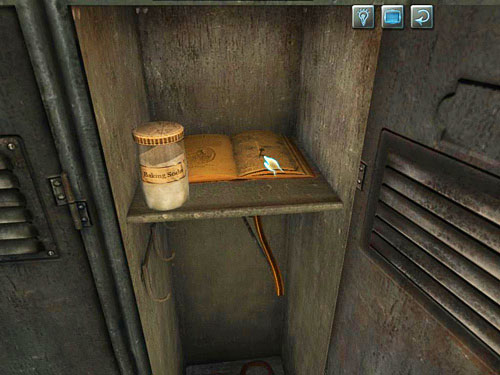 Move a jar with soda and open a notebook behind it - Help Brighton | Escape From Westgate Prison - Escape From Westgate Prison - The Testament of Sherlock Holmes Game Guide