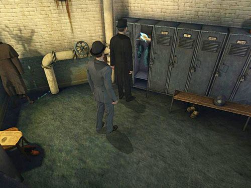 Search an upper shelf and youll find a hoard - Unlock door to basement | Escape From Westgate Prison - Escape From Westgate Prison - The Testament of Sherlock Holmes Game Guide