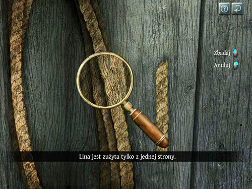 Using a glass, compare rope from cemetery with a fragment you took from bishops body - Verify Collected Evidences on a Cemetery | Slaughter in Whitechapel - Slaughter in Whitechapel - The Testament of Sherlock Holmes Game Guide