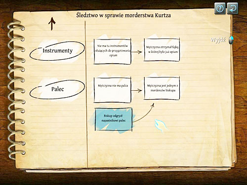 Move to the next page and click Instruments and choose: The man has given a pipe that already had opium in it - Third Deduction Board (1) | Slaughter in Whitechapel - Slaughter in Whitechapel - The Testament of Sherlock Holmes Game Guide