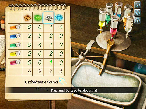 Click on pipette in beaker (or tap with a question mark) - Make a Dissection | Slaughter in Whitechapel - Slaughter in Whitechapel - The Testament of Sherlock Holmes Game Guide