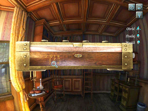 On front: IV - in rows: 10, 8, 6; 3, 7, 11; 2, -, 4 - Search a Henrys Room | Robbery in Kensington Gardens - Robbery in Kensington Gardens - The Testament of Sherlock Holmes Game Guide