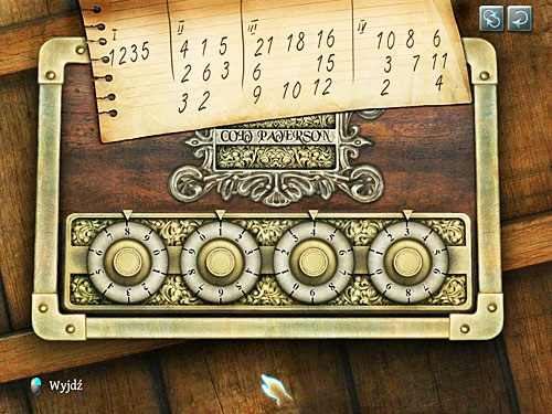 So set those numbers on dials: 8, 1, 4, 3 - Search a Henrys Room | Robbery in Kensington Gardens - Robbery in Kensington Gardens - The Testament of Sherlock Holmes Game Guide