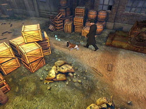 Go forward - Get to the Building and Leave It Using Other Way | Accident at Stinging Street - Accident at Stinging Street - The Testament of Sherlock Holmes Game Guide