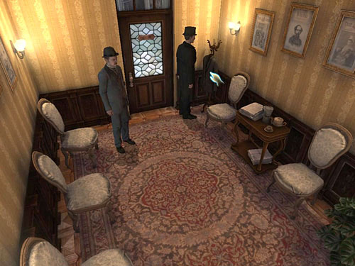 Getting at a place, look around in a waiting room - Get Rid of a Secretary | O. Farleys Office - O. Farleys Office - The Testament of Sherlock Holmes Game Guide
