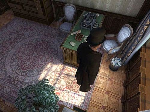 Now, take a look inside the trashcan between desk and a window - Read a Note | O. Farleys Office - O. Farleys Office - The Testament of Sherlock Holmes Game Guide