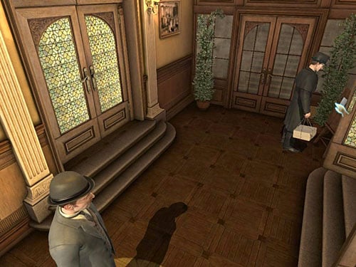 On a board, by door leading upstairs, you find a warning about stolen handle written by lady Beckett - Gather Remaining Teaching Aids | Explosion in Becketts Residence - Explosion in Becketts Residence - The Testament of Sherlock Holmes Game Guide