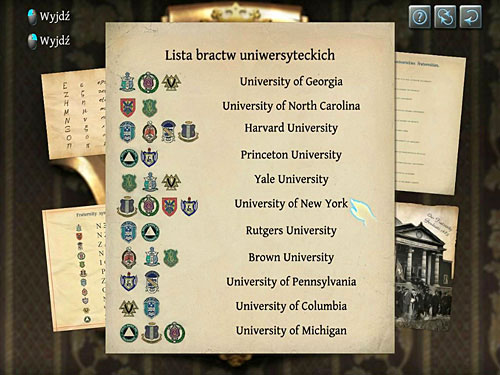 Check a list of fraternities - Get to Judges Secret Room | Explosion in Becketts Residence - Explosion in Becketts Residence - The Testament of Sherlock Holmes Game Guide