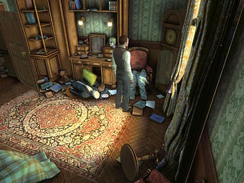 trousers from the other armchair - Complete Three Disguises | Hideout in Whitechapel - Hideout in Whitechapel - The Testament of Sherlock Holmes Game Guide