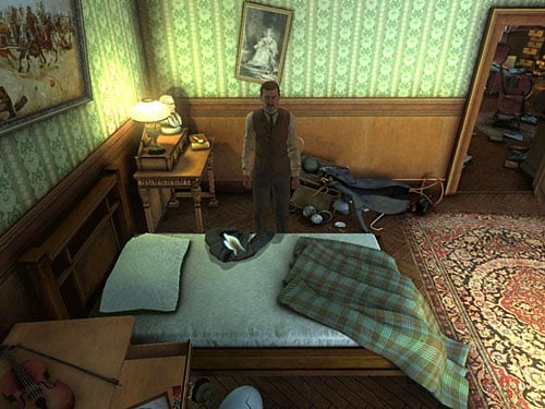 jacket from a bed, - Complete Three Disguises | Hideout in Whitechapel - Hideout in Whitechapel - The Testament of Sherlock Holmes Game Guide