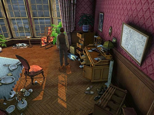 Pick up also trousers from a floor, nearby another cupboard - Complete Three Disguises | Hideout in Whitechapel - Hideout in Whitechapel - The Testament of Sherlock Holmes Game Guide