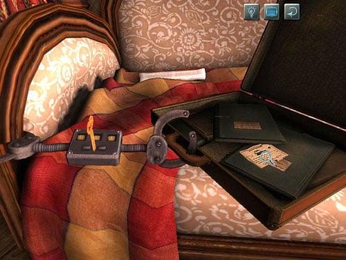 In case you find a train ticket for Londons suburbies (click it) - Open a Case | Hideout in Whitechapel - Hideout in Whitechapel - The Testament of Sherlock Holmes Game Guide