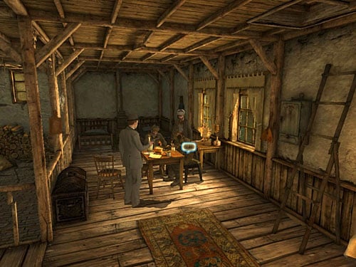 Try to talk with three Russians inside - Contact with Anarchists | A Fire in Sawmill - A Fire in Sawmill - The Testament of Sherlock Holmes Game Guide