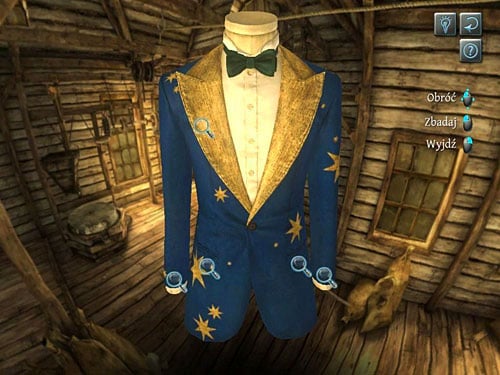 Pick up handcuffs from the right pocket - Search an Attic | A Fire in Sawmill - A Fire in Sawmill - The Testament of Sherlock Holmes Game Guide