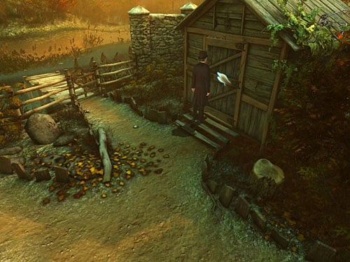 Open it with master key, Inside you find a lot of tools - Check a Broken Floorboard | A Fire in Sawmill - A Fire in Sawmill - The Testament of Sherlock Holmes Game Guide