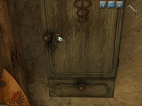 Open it - it hangs between window and stove - Find a Cog | A Fire in Sawmill - A Fire in Sawmill - The Testament of Sherlock Holmes Game Guide