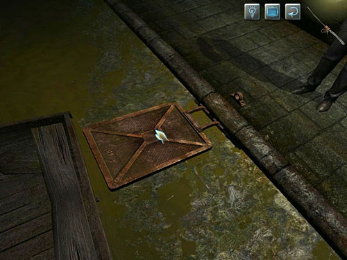 To do so, mix metal rod with ladder rung and a wire - Get to the Other Side of Sewers | Meeting in the Sewers - Meeting in the Sewers - The Testament of Sherlock Holmes Game Guide