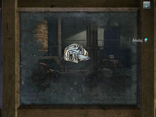 In a zoom, wipe window until you can see anything - Find Out, What Is Happening in the Warehouse | A Grand Final in the Fun Fair - A Grand Final in the Fun Fair - The Testament of Sherlock Holmes Game Guide