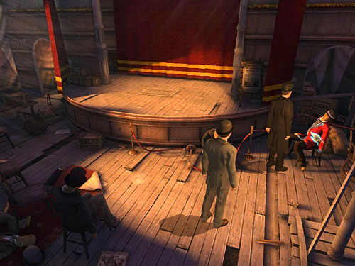 Then look at a mannequin sitting on the right - Eliminate the Prince Woodville | A Grand Final in the Fun Fair - A Grand Final in the Fun Fair - The Testament of Sherlock Holmes Game Guide