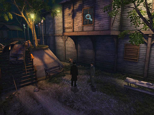 So march on the left side of building and notice a window up on the floor - Get to the Haunted House | A Grand Final in the Fun Fair - A Grand Final in the Fun Fair - The Testament of Sherlock Holmes Game Guide