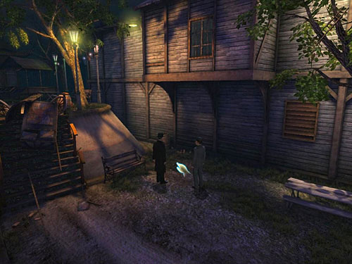 Set it under the window and climb up - Get to the Haunted House | A Grand Final in the Fun Fair - A Grand Final in the Fun Fair - The Testament of Sherlock Holmes Game Guide