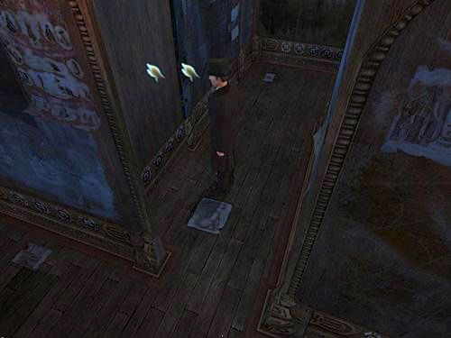 Enter the corridor opposite to the rope and look at a moving side at the beginning (on left) - Get to the Other Side of Gallery | A Grand Final in the Fun Fair - A Grand Final in the Fun Fair - The Testament of Sherlock Holmes Game Guide