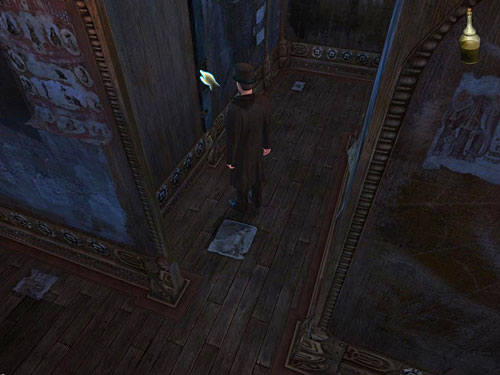 Use an oilcan on it and push a partition to move it - Get to the Other Side of Gallery | A Grand Final in the Fun Fair - A Grand Final in the Fun Fair - The Testament of Sherlock Holmes Game Guide