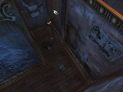 Later on, turn left and enter a dead-end and push a partition on the right - Get to the Other Side of Gallery | A Grand Final in the Fun Fair - A Grand Final in the Fun Fair - The Testament of Sherlock Holmes Game Guide