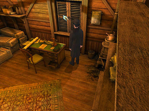 After conversation with Lestrade, Holmes will hear Watson throwing marbles - Contact with Scotland Yard | A Grand Final in the Fun Fair - A Grand Final in the Fun Fair - The Testament of Sherlock Holmes Game Guide